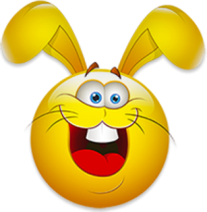 a happy easter bunny